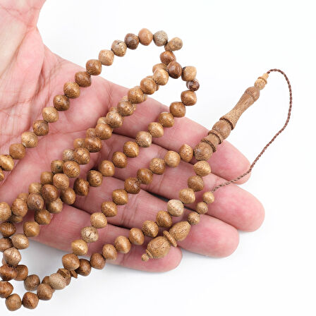 Mango Ağacı 99luk Tekerlek Kesim 7.5x6.5mm Namaz Tesbihi