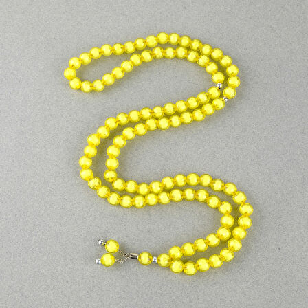 Monomer 99luk Küre Kesim 9mm Namaz Tesbihi Sarı