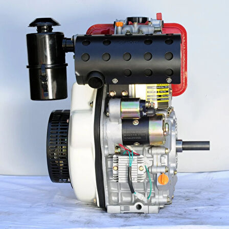 GoldMoto GM186FAE-B Dizel Motor 10 Hp Marşlı Krank Mili Kamalı