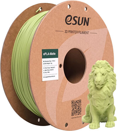eSUN ePLA-Matte Matcha Yeşili Filament 1.75 mm 1 Kg