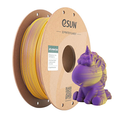 eSUN ePLA-Matte Dual Mor Sarı Filament 1.75 mm 1 Kg