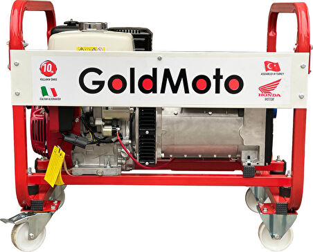 Goldmoto GM9.5BJHE Benzinli Jeneratör 8.2kVA Monofaze Marşlı