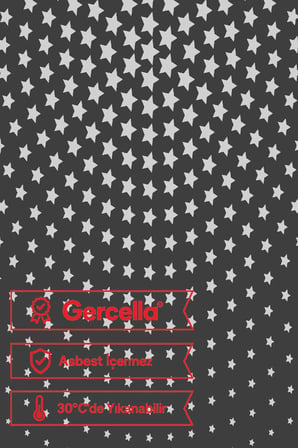 Luxury Grey Star Ütü Masası Kılıfı Bezi Örtüsü (50X135CM)