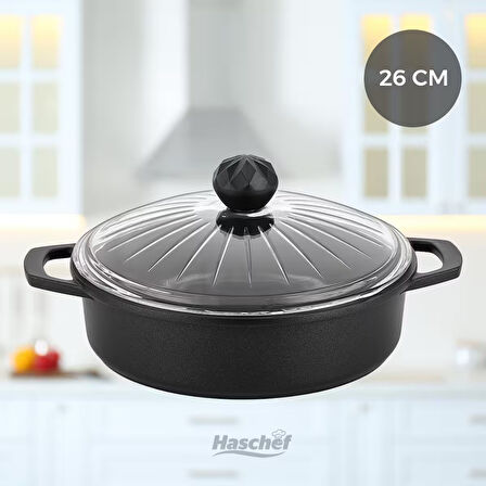 Elmas Basık Tencere 26 Cm