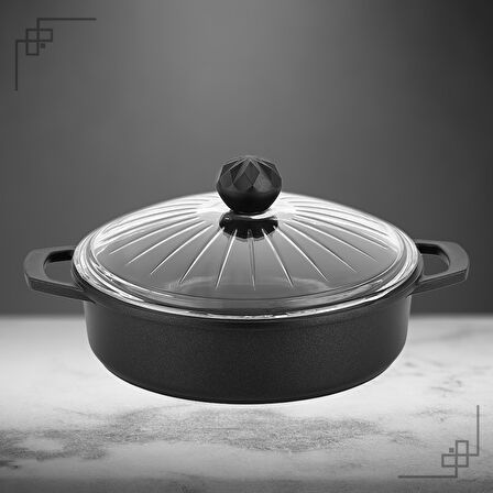 Elmas Basık Tencere 26 Cm