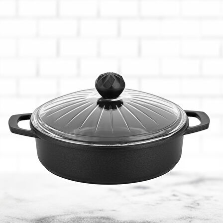 Elmas Basık Tencere 26 Cm