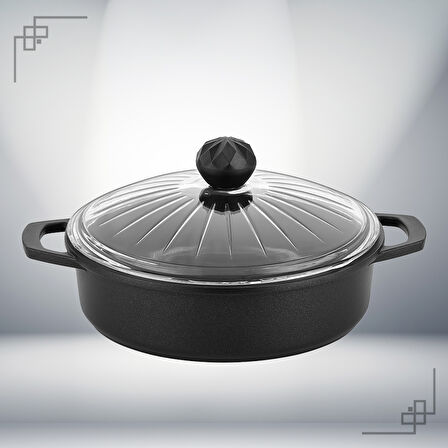 Elmas Basık Tencere 26 Cm