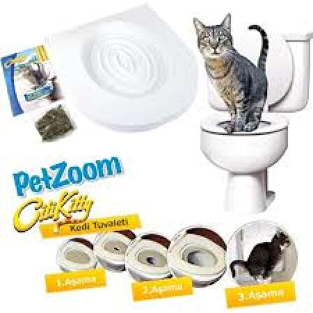 Citi Kitty Kedi Tuvalet Eğitim Seti – Klozet Alıştırma Aparatı