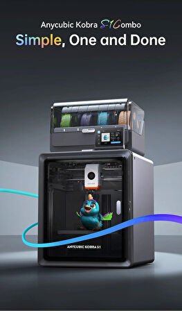 Anycubic Kobra S1 Combo 3D Printer Yeni Versiyon