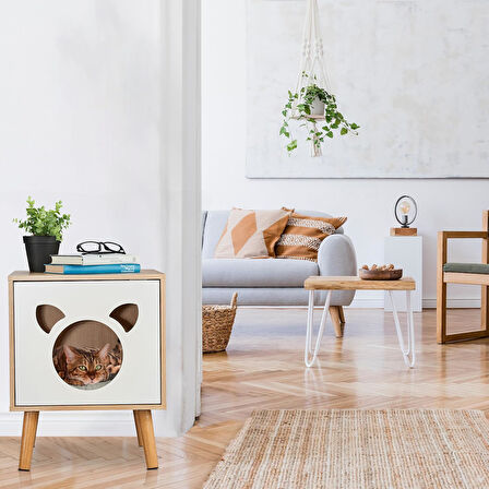 PawBox Komodin Çok Amaçlı Kedi Mobilyası