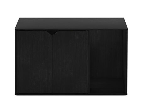 Purrfect Kedi Tuvaleti Mobilyası Siyah