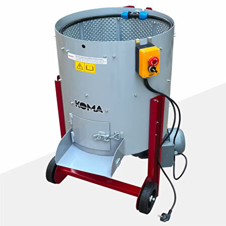 KOMA 100 Litrelik Ceviz Soyma Makinesi-Çelik Rende-Sabit Devir-ZENTRA