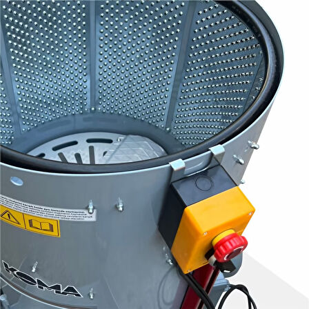 KOMA 100 Litrelik Ceviz Soyma Makinesi-Çelik Rende-Sabit Devir-ZENTRA