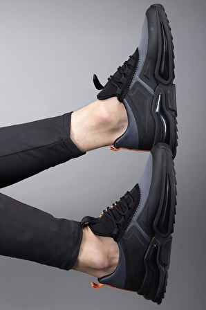 ROMEX Siyah, Spor Ayakkabı, - Koşu,ve Günlük, Kullanım,ortopedik tabanlı GRİ 44