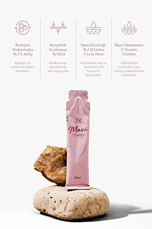 Maxi collegen 7 Günde Etkili Tripeptit Kolajen, Hyaluronik Asit, Seramid (10 ŞASE)