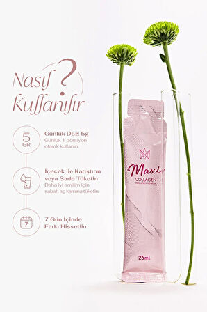 Maxi collegen 7 Günde Etkili Tripeptit Kolajen, Hyaluronik Asit, Seramid (10 ŞASE)