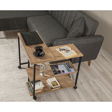 Malaga 360 Derece Dönebilen Yan Sehpa Yan Sehpa