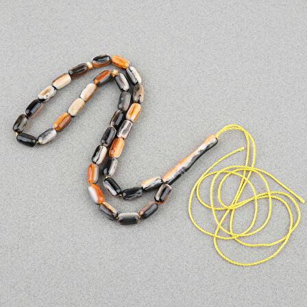 Galalit Arpa Kesim 7x12mm Tesbih -Püskülsüz