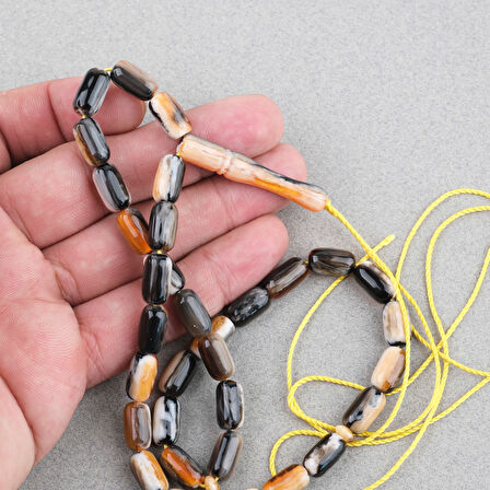 Galalit Arpa Kesim 7x12mm Tesbih -Püskülsüz