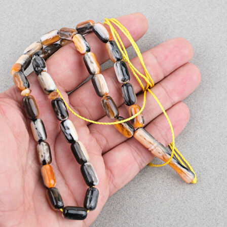 Galalit Arpa Kesim 7x12mm Tesbih -Püskülsüz