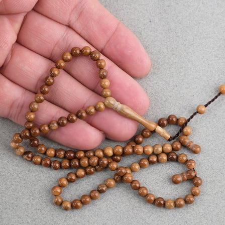 Orijinal Doğal Kuka 99'luk Küre Kesim 5mm Namaz Tesbihi