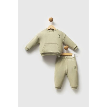 U.s.polo Assn Erkek Bebek 2 Li Takım - Çay Yeşili 24-36