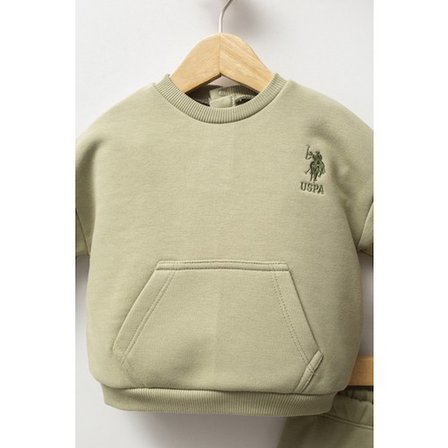 U.s.polo Assn Erkek Bebek 2 Li Takım - Çay Yeşili 24-36