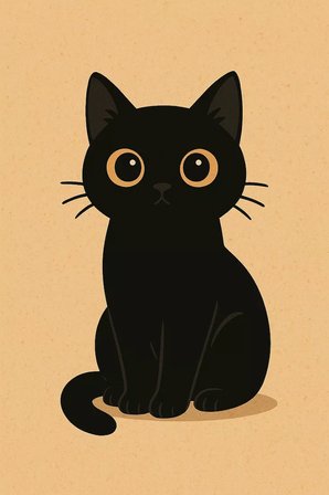 Kedi ütü ile uygulanabilen DTF tekstil baskı