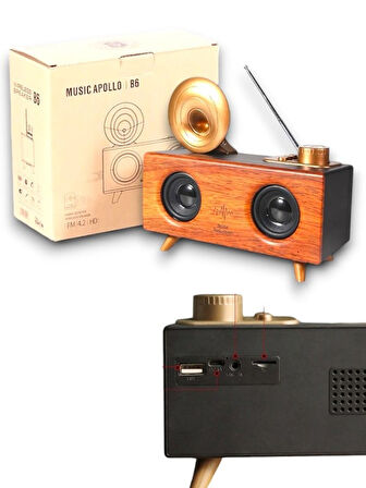 Güçlü Ses Kalitesiyle Bluetooth Hoparlör - B6 Spiker Hoparlör