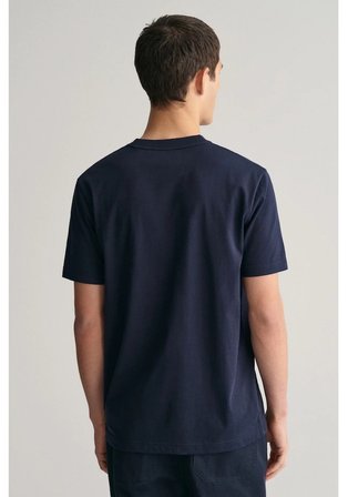 Gant Saf Pamuk Regular Fit Bisiklet Yaka Erkek Tişört 433.l Lacivert Gant Saf Pamuk Regular Fit Bisiklet Yaka Erkek Tişört 433.l Lacivert M