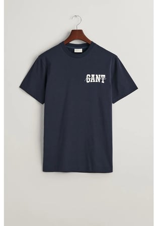Gant Saf Pamuk Regular Fit Bisiklet Yaka Erkek Tişört 433.l Lacivert Gant Saf Pamuk Regular Fit Bisiklet Yaka Erkek Tişört 433.l Lacivert M