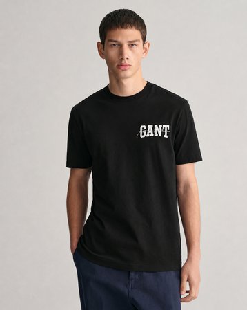 Gant Saf Pamuk Regular Fit Bisiklet Yaka Erkek Tişört 433.l Siyah Gant Saf Pamuk Regular Fit Bisiklet Yaka Erkek Tişört 433.l Siyah XL