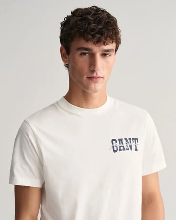 Gant Saf Pamuk Regular Fit Bisiklet Yaka Erkek Tişört 433.l Beyaz Gant Saf Pamuk Regular Fit Bisiklet Yaka Erkek Tişört 433.l Beyaz XL