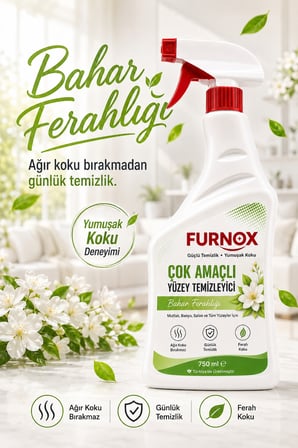 Furnox Çok Amaçlı Yüzey Temizleyici 750 ml Bahar Ferahlığı