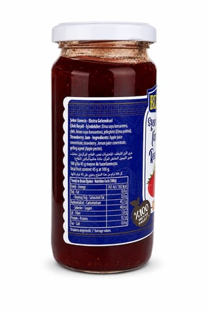 Burcu %100 Meyveden Üretilmiş Şeker İlavesiz Çilek Reçeli 290 gr x 3 Adet