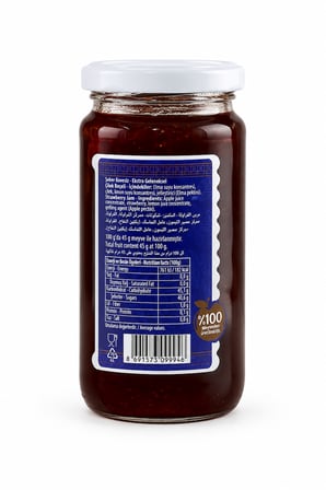 Burcu %100 Meyveden Üretilmiş Şeker İlavesiz Çilek Reçeli 290 gr x 3 Adet