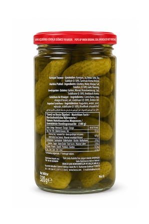 Burcu Kornişon Turşusu Cam Kavanoz 320 gr x 3 Adet