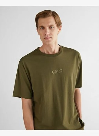 Gant Saf Pamuk Oversize Fit Bisiklet Yaka Erkek Tişört %100 Pamuk Haki XL Gant Saf Pamuk Oversize Fit Bisiklet Yaka Erkek Tişört %100 Pamuk Haki M
