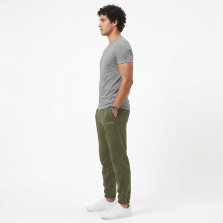 Tommy Hilfiger Pamuklu Jogger Regular Fit Eşofman Altı Haki L Tommy Hilfiger Pamuklu Jogger Regular Fit Eşofman Altı Haki XL