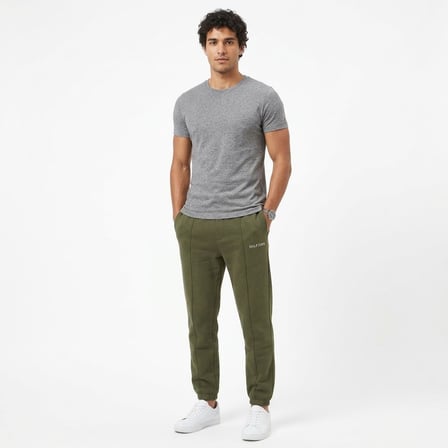 Tommy Hilfiger Pamuklu Jogger Regular Fit Eşofman Altı Haki L Tommy Hilfiger Pamuklu Jogger Regular Fit Eşofman Altı Haki XL