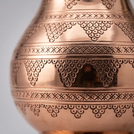 Aura Copper Dövme Bakır Ördek Sürahi 2 L 1 mm 23 cm El Yapımı Sc-00009