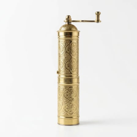 Aura Copper Nostaljik Manuel Kahve Karabiber Değirmeni 22 cm Bakır Öğütücü - DC-00001-Altın Renk