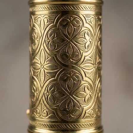 Aura Copper Nostaljik Manuel Kahve Karabiber Değirmeni 22 cm Bakır Öğütücü - DC-00001-Altın Renk
