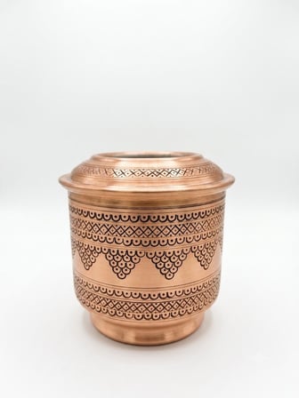 Aura Copper Bakır Ehlikeyf Bardak Soğutucu El İşlemeli ve Jelli Modeller EC-00002-Jelli Bakır Üzüm