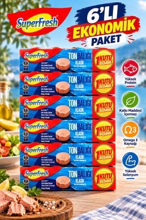 Superfresh Ton Balığı Klasik (4x75 gr) x 6 Paket