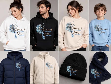 Asla Ümidini kaybetme, T-Shirt Tasarımı