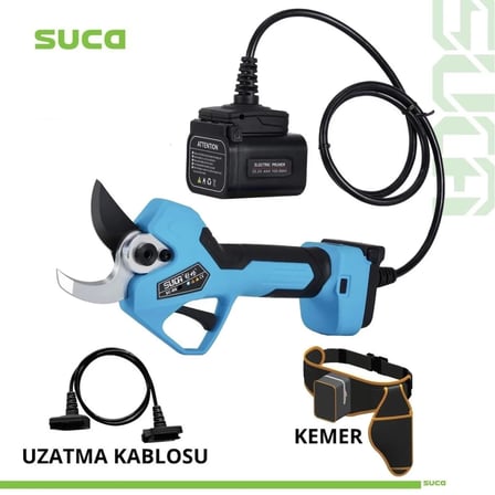 Suca SC 8645A LED Göstergeli Akülü Budama Makası 45 mm 25.2 V