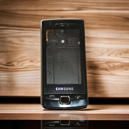 Samsung B7300 Kasa Samsung Galaxy B7300 Uyumlu Siyah Renk Orta Kasa Ön Arka Kapak Tuş Takımı 