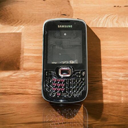 Samsung B7330 Kasa Samsung Galaxy B7330 Uyumlu Siyah Renk Orta Kasa Ön Arka Kapak Tuş Takımı 