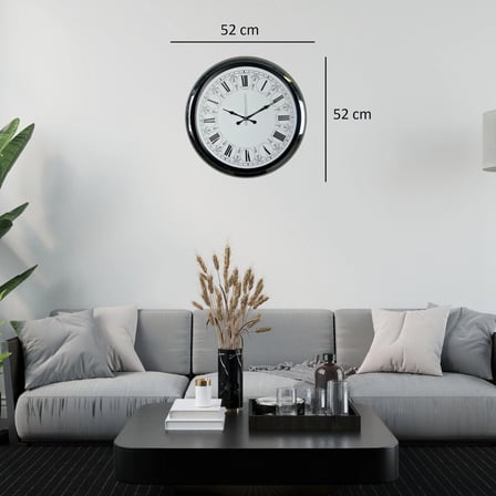Krom Mnadala Desenli 52 x 52 Cm Duvar Saati iegxx